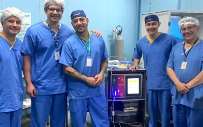 Equipes do IGESDF são capacitadas, com o apoio da Allent, em técnica moderna para tratamento da próstata.